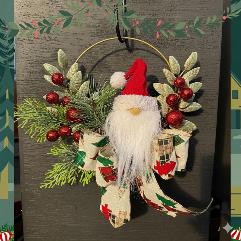 Christmas Kids Class Series — Cozy Santa Wreath-Making featured image